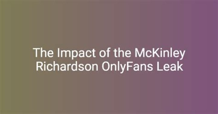 McKinley OnlyFans: The Ultimate Guide to Understanding the Phenomenon